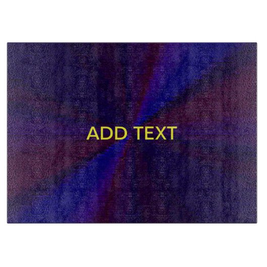 Planche À Découper Patchwork circulaire de dégradé bleu à pourpre (Devant)