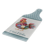 Planche À Découper Patchwork Hen et Pois bleus (Coin)