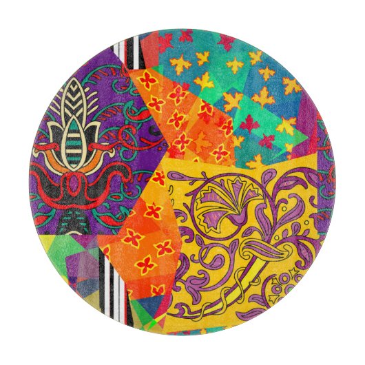 Planche À Découper Patchwork indien turc festier Mandala (Devant)