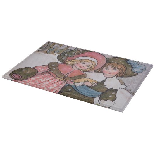 Planche À Découper Patinage de fille et de garçon (Coin)