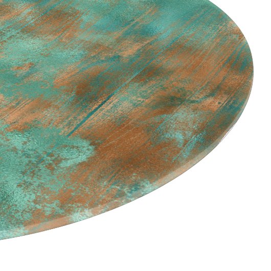 Planche À Découper patine esthétique brun turquoise inspirée  (Coin)