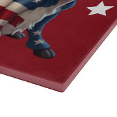 Planche À Découper Patriotic American Flag Cow Illustration (Coin)