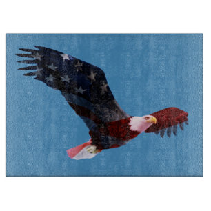 Planche À Découper Patriotic Bald Eagle Flag Couper Board