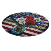 Planche À Découper Patriotique, floral en détresse (Coin)