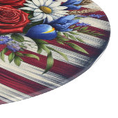 Planche À Découper Patriotique, floral en détresse (Coin)