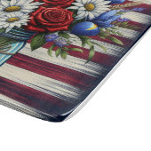 Planche À Découper Patriotique, floral en détresse (Coin)