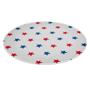 Planche À Découper Patriotique rouge blanc bleu étoiles motif vacance