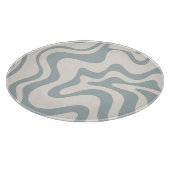 Planche À Découper Pattern Blue-Grey and Cream (Coin)