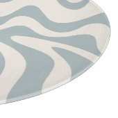 Planche À Découper Pattern Blue-Grey and Cream (Coin)