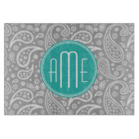 Patterns bleus et monogram bleu