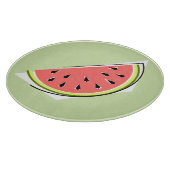 Planche À Découper Pâturage à tranche verte de pastèque rond (Coin)