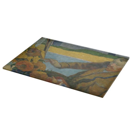 Planche À Découper Paul Gauguin Vincent van Gogh peinture tournesols (Coin)