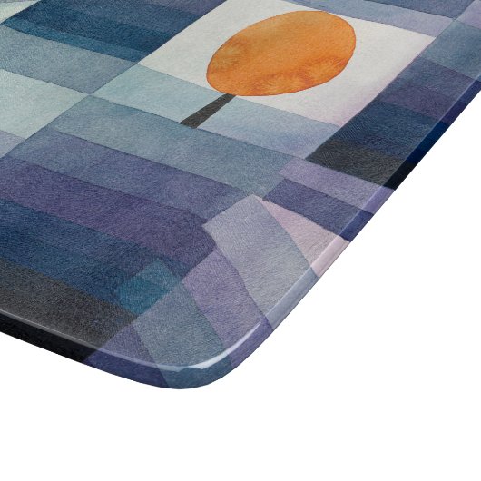 Planche À Découper Paul Klee Abstrait Tree Blue Peinture (Coin)