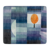 Planche À Découper Paul Klee Abstrait Tree Blue Peinture (Devant)