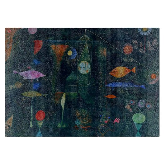 Planche À Découper Paul Klee Fish Magic Peinture Abstraite Art graphi (Devant)