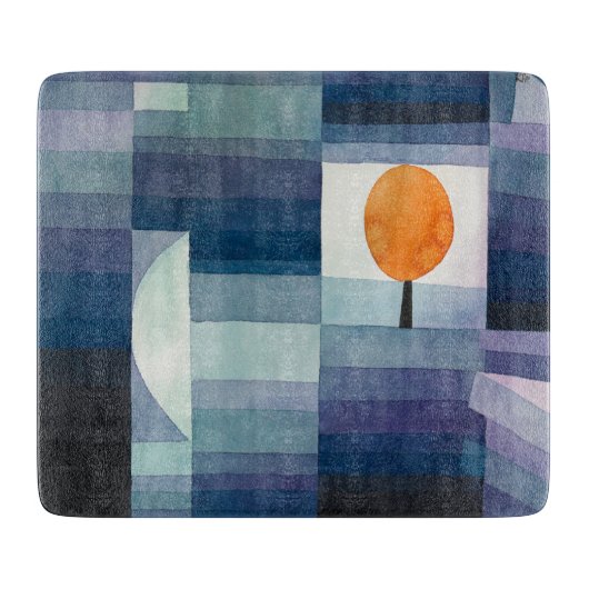 Planche À Découper Paul Klee Messager de l'automne Bleu Moderne Abstr (Devant)