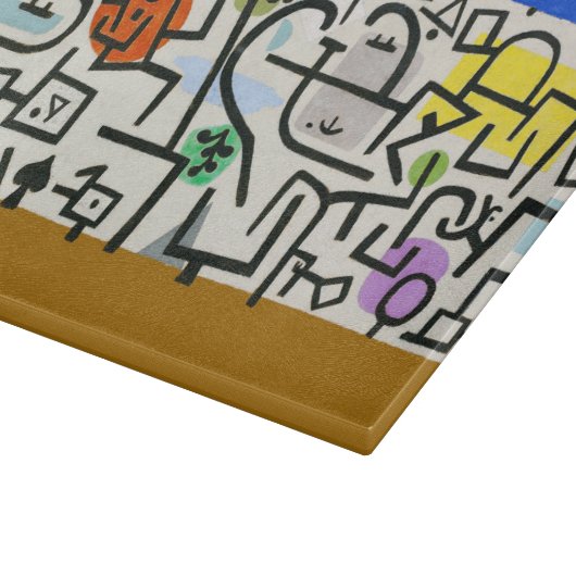 Planche À Découper Paul Klee Rich Harbour Expressionnisme Abstrait (Coin)