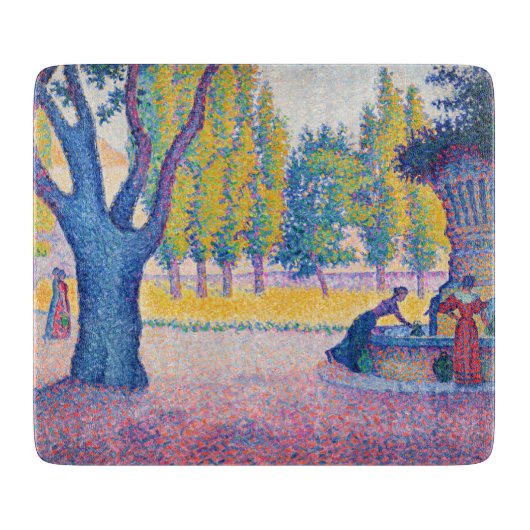 Planche À Découper Paul Signac - Fontaine des Lices, Saint-Tropez (Devant)