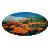 Planche À Découper Pavot le long de la côte Pacifique près de Big Sur (Coin)