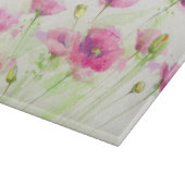 Planche À Découper Pavots peints 3 d'aquarelle (Coin)