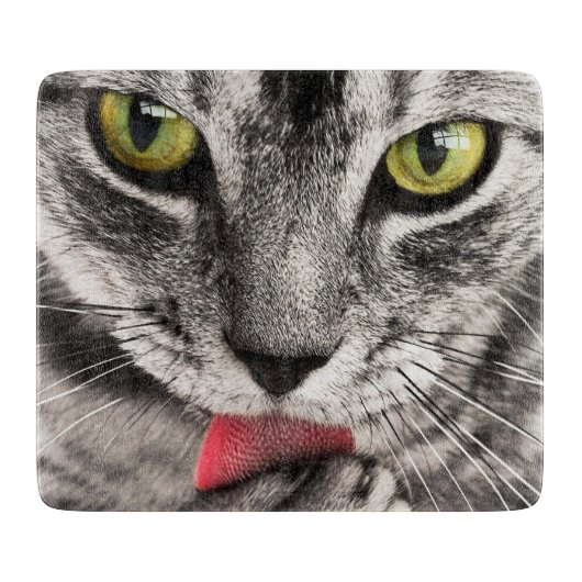 Planche À Découper Paw de cueillette de chat Tabby (Devant)