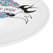 Planche À Découper Payer l'amour avec l'amour illustré proverbe portu (Coin)