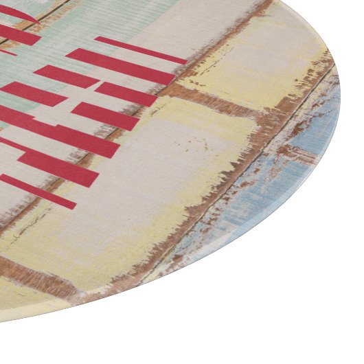 Planche À Découper Pays Distorsion USA Drapeau mignon Rustique Barne (Coin)