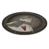 Planche À Découper Pays Snowman primitif (Coin)