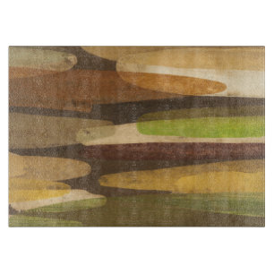 Planche À Découper Paysage Abstrait de ton terrestre
