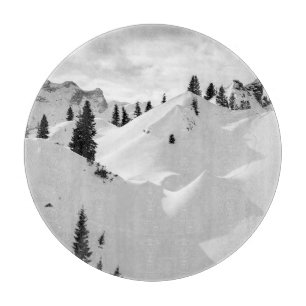 Planche À Découper Paysage alpin : Snowy Fir Trees