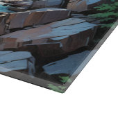 Planche À Découper Paysage de la cascade de Serene Mountain (Coin)