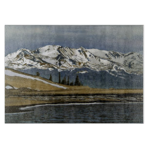 Planche À Découper Paysage de montagne de Leadville Colorado en hiver