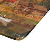 Planche À Découper Paysage d'étang de ferme par Mead Schaeffer (Coin)