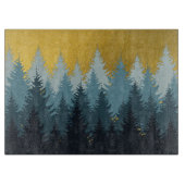 Planche À Découper Paysage d'or des arbres forestiers (Devant)