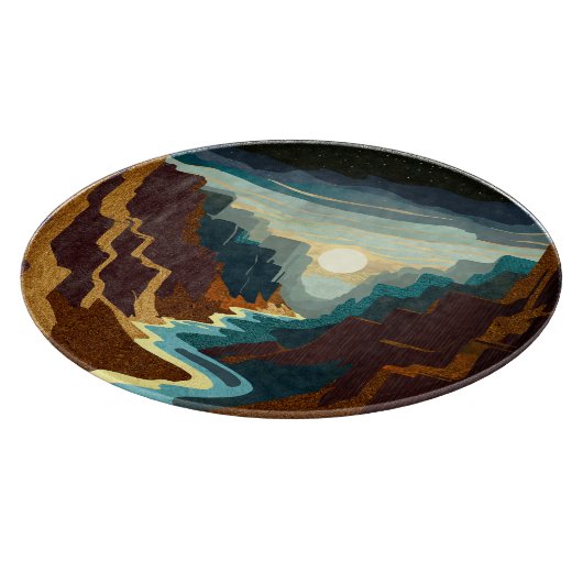 Planche À Découper Paysage du Canyon Sunset (Coin)