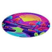 Planche À Découper Paysage du coucher de néon (Coin)