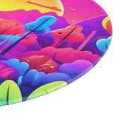 Planche À Découper Paysage du coucher de néon (Coin)