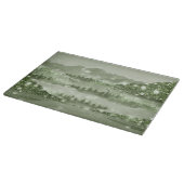 Planche À Découper Paysage du lac Mountain Forest Médias mixtes (Coin)