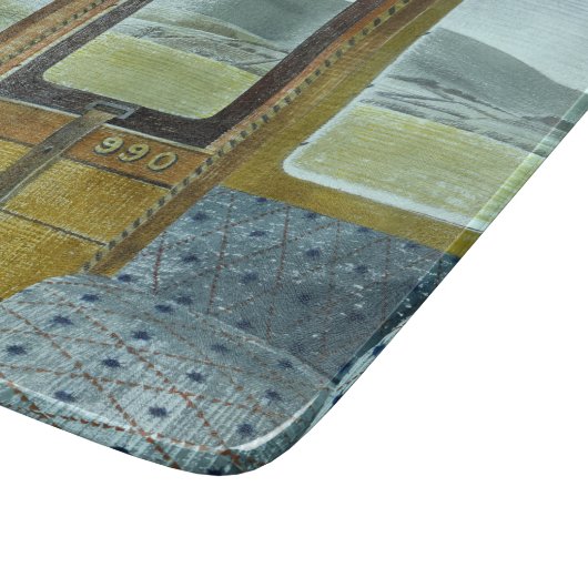 Planche À Découper Paysage du train (par Eric Ravilious) (Coin)