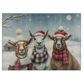 Planche À Découper Paysage hivernal avec mouton et Cabine (Devant)