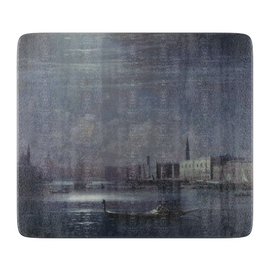 Planche À Découper Paysage nocturne à Venise (ville italienne) (Devant)