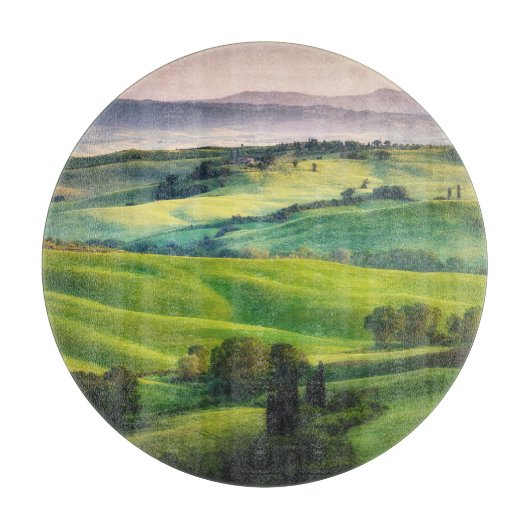 Planche À Découper Paysage : Sérénité Peinte Légère (Devant)