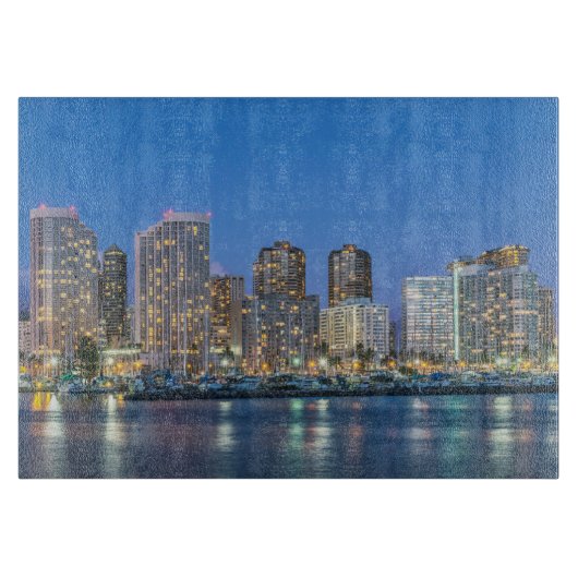 Planche À Découper Paysage urbain de Waikiki (Devant)