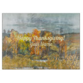 Planche À Découper Paysages automnaux aquarelle Coupe (Devant)