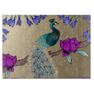 Planche À Découper Peacock En Or