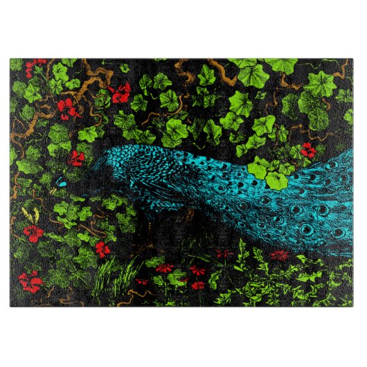 Planche À Découper Peacock et Butterfly de style Art nouveau néerland (Devant)