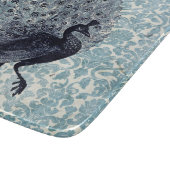 Planche À Découper Peacock vintage en Carré bleu (Coin)