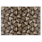 Planche À Découper Peau d'animal avec des coeurs (Devant)