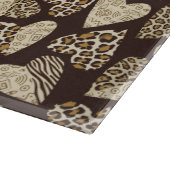 Planche À Découper Peau d'animal avec des coeurs (Coin)