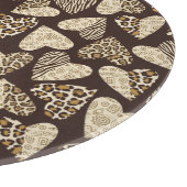 Planche À Découper Peau d'animal avec des coeurs (Coin)